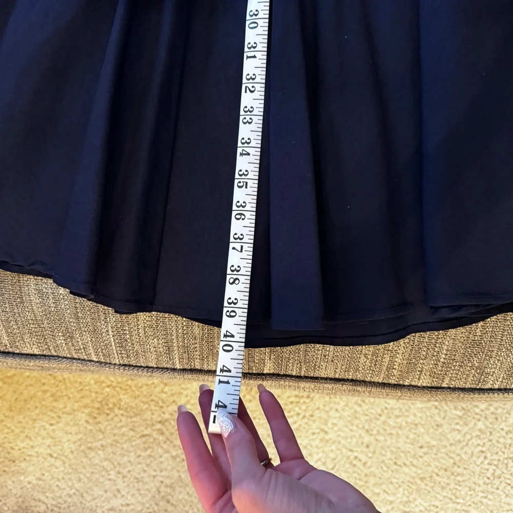 Navy and White Retro 50s Sailor Swing Dress - Picture 3 of 5